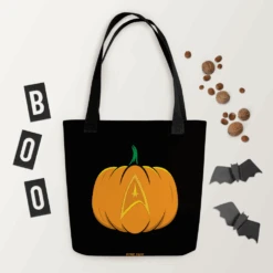 Star Trek: The Original Series Delta Pumpkin Premium Tote Bag -T-shirt Store ST TOS DPH Tote Bag Mockup Lifestyle2