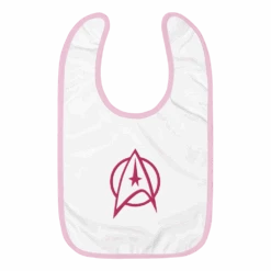Star Trek: The Original Series Delta Embroidered Baby Bib -T-shirt Store ST TOS Delta 64 100924 PINK MF