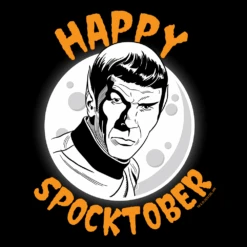 Star Trek: The Original Series Happy Spocktober Fleece Hooded Sweatshirt -T-shirt Store ST TOS HS Hooded Sweatshirt RO