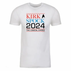 Star Trek: The Original Series Kirk & Spock 2024 Adult Short Sleeve T-Shirt -T-shirt Store ST TOS KS24 100011 Adult ShortSleeve Tshirt White MF