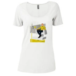 Star Trek: The Original Series Kirk Captain's Chair Women's Relaxed Scoop Neck T-Shirt