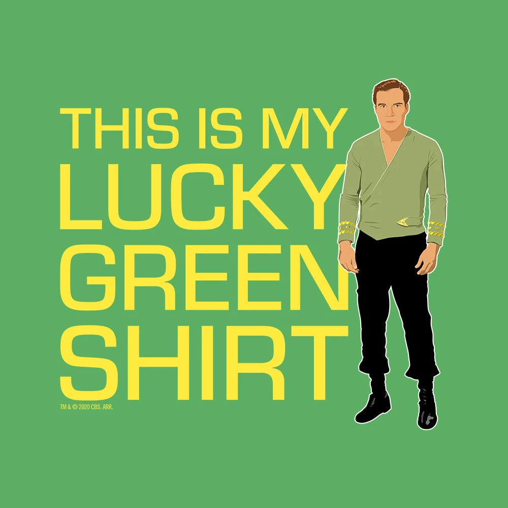 Star Trek: The Original Series Lucky Green Shirt Adult Short Sleeve T-Shirt 5 Star Trek: The Original Series Lucky Green Shirt Adult Short Sleeve T-Shirt - Image 3