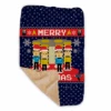 Star Trek: The Original Series Merry Trekmas Sherpa Blanket 2 Star Trek: The Original Series Merry Trekmas Sherpa Blanket -T-shirt Store ST TOS MT Sherpa Blanket Mockup