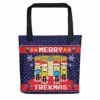 Star Trek: The Original Series Merry Trekmas Premium Tote Bag -T-shirt Store ST TOS MT Tote Bag Mockup Front