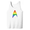 Star Trek: The Original Series Pride Delta Adult Tank Top 2 Star Trek: The Original Series Pride Delta Adult Tank Top -T-shirt Store ST TOS PRIDED Adult Tank Top Mockup White
