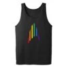 Star Trek: The Original Series Pride Rainbow Delta Adult Tank Top -T-shirt Store ST TOS RBWD Adult Tank Top Mockup Black