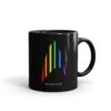 Star Trek: The Original Series Pride Rainbow Delta Black Mug -T-shirt Store ST TOS RBWDH 11oz Black Mug Mockup Right
