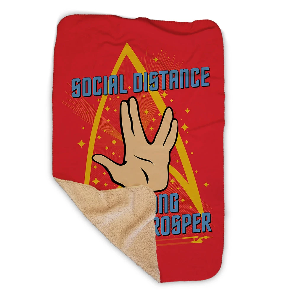 Star Trek: The Original Series Social Distance Sherpa Blanket 3 Star Trek: The Original Series Social Distance Sherpa Blanket