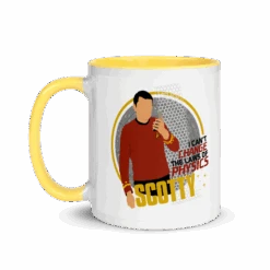 Star Trek: The Original Series Scotty Two-Tone Mug -T-shirt Store ST TOS Scotty Quote 101009 LF YLW MF ac80c3a5 ae43 46b0 9bf8 a5868d948080