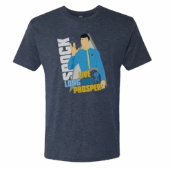 Star Trek: The Original Series Spock Live Long And Prosper Men's Tri-Blend T-Shirt