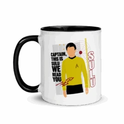 Star Trek: The Original Series Sulu Two-Tone Mug -T-shirt Store ST TOS Sulu Quote 101009 LF BLK MF