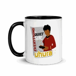 Star Trek: The Original Series Uhura Two-Tone Mug -T-shirt Store ST TOS Uhura Quote 101009 LF BLK MF 39f02512 1d8c 49da 833f cae70a3e7d05