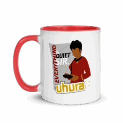 Star Trek: The Original Series Uhura Two-Tone Mug -T-shirt Store ST TOS Uhura Quote 101009 LF RED MF 9c16229a e969 4bc3 b6f8 0b5237bcd759