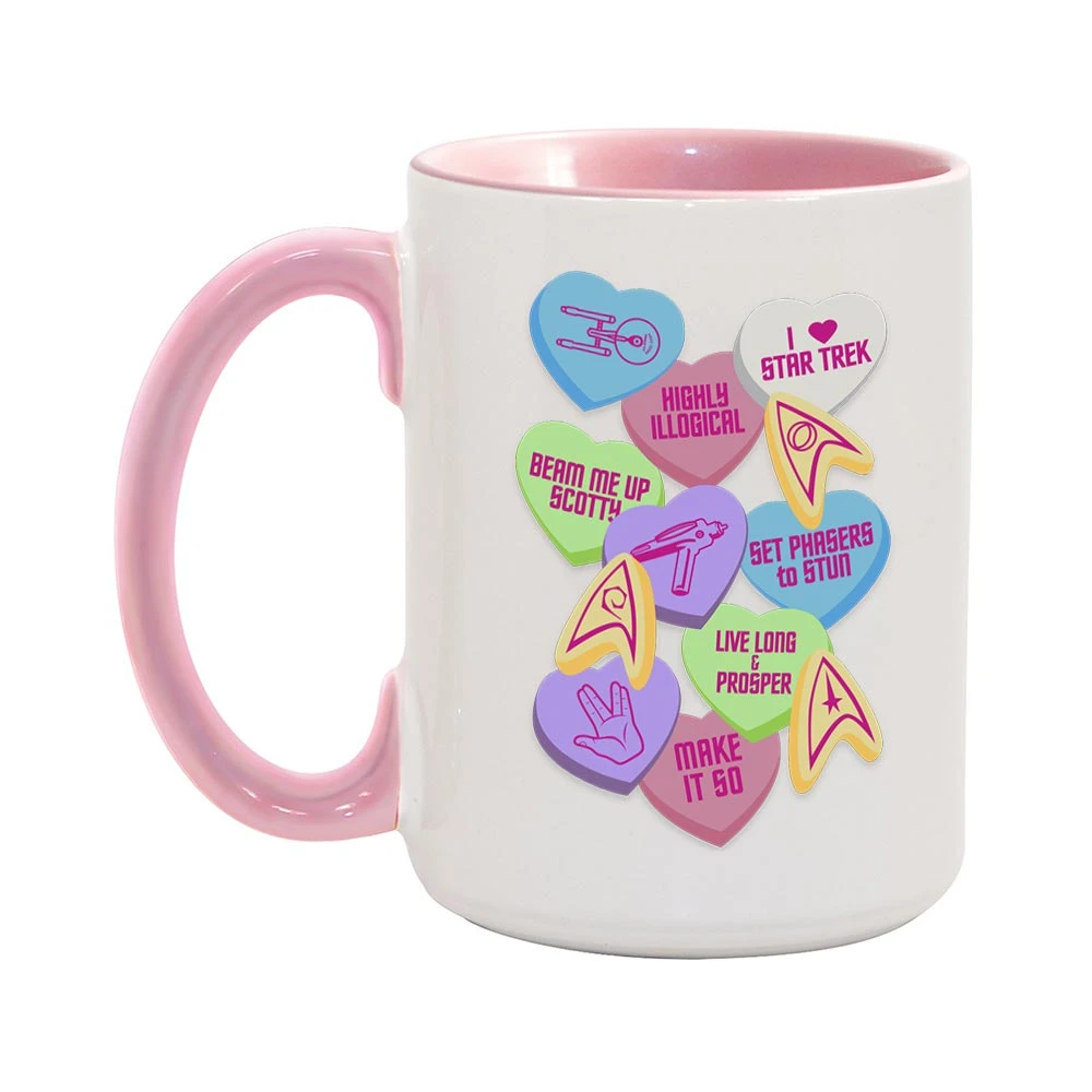 Star Trek Valentine's Day Collage Two-Tone Mug 6 Star Trek Valentine's Day Collage Two-Tone Mug - Image 4