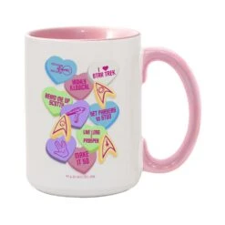 Star Trek Valentine's Day Collage Two-Tone Mug 11 Star Trek Valentine's Day Collage Two-Tone Mug -T-shirt Store ST TOS VDCH 15oz TwoTone Mug Mockup Right