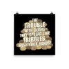 Star Trek: The Original Series Wash Your Hands Tribbles Stack Premium Satin Poster -T-shirt Store ST TOS WYHT2H Poster 20x20 Mockup