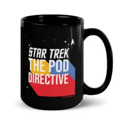 Star Trek The Pod Directive Black Mug 12 Star Trek The Pod Directive Black Mug -T-shirt Store ST TPDLOGO 100085 15 R MF