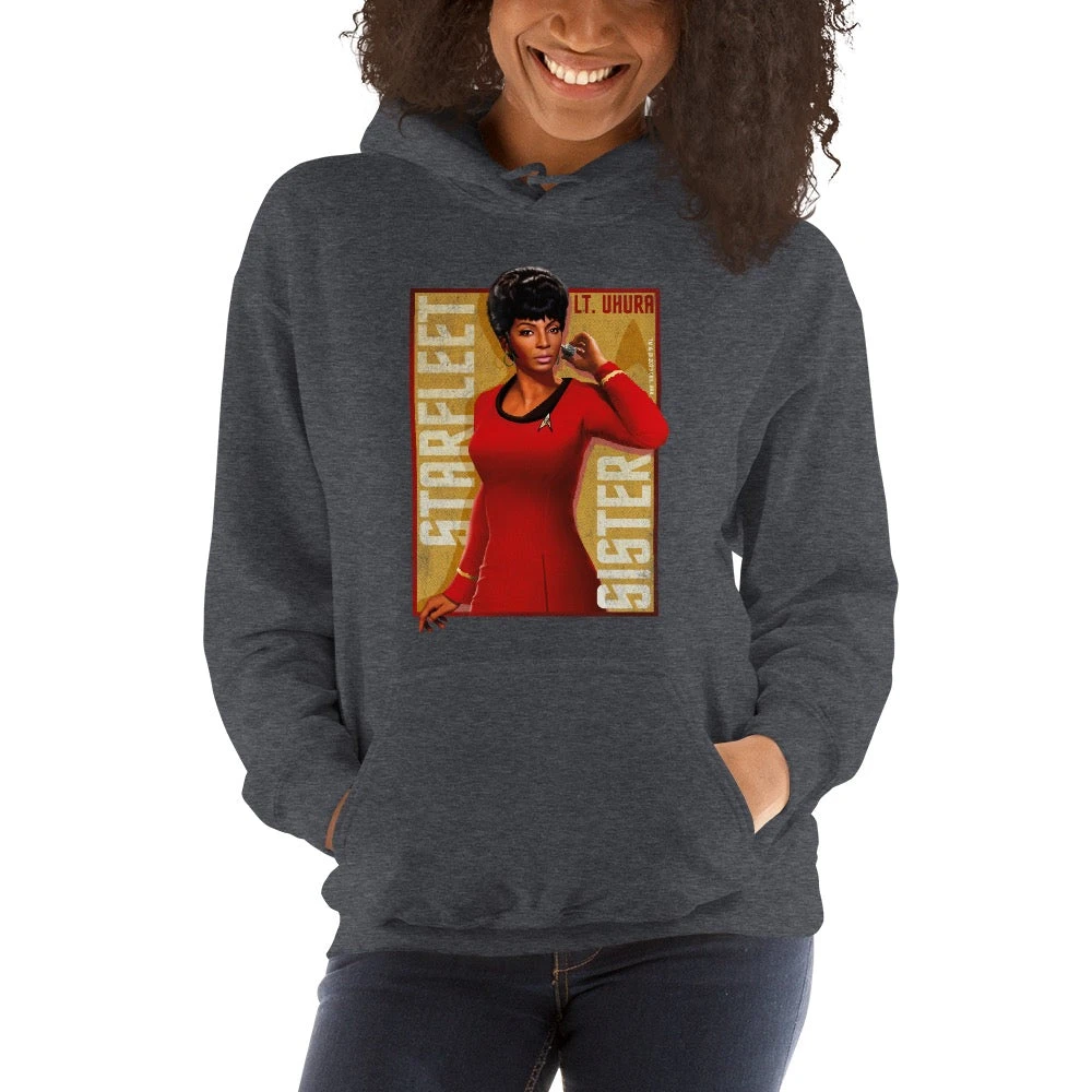 Star Trek: The Original Series Uhura Starfleet Sister Hooded Sweatshirt 6 Star Trek: The Original Series Uhura Starfleet Sister Hooded Sweatshirt - Image 4