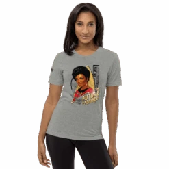 Star Trek: The Original Series Uhura The Future Is Female Unisex Tri-Blend T-Shirt -T-shirt Store ST UHURA2 72 100893 ATHLETIC HEATHER LFSTYL MF