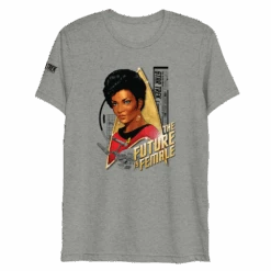 Star Trek: The Original Series Uhura The Future Is Female Unisex Tri-Blend T-Shirt -T-shirt Store ST UHURA2 72 100893 ATHLETIC HEATHER MF