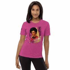 Star Trek: The Original Series Uhura The Future Is Female Unisex Tri-Blend T-Shirt -T-shirt Store ST UHURA2 72 100893 BERRY LFSTYL MF