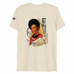 Star Trek: The Original Series Uhura The Future Is Female Unisex Tri-Blend T-Shirt -T-shirt Store ST UHURA2 72 100893 OATMEAL MF