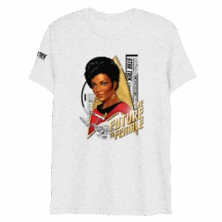 Star Trek: The Original Series Uhura The Future Is Female Unisex Tri-Blend T-Shirt -T-shirt Store ST UHURA2 72 100893 WHITE MF