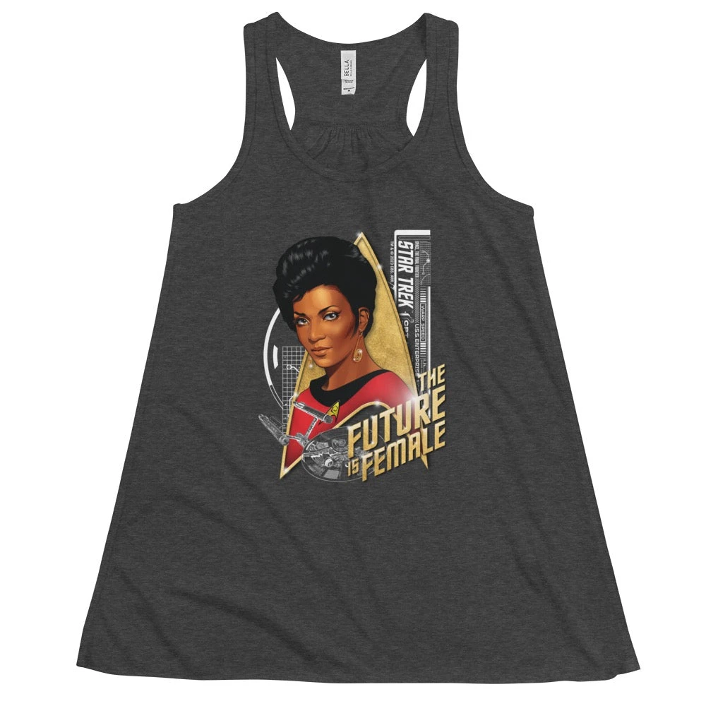 Star Trek: The Original Series Uhura The Future Is Female Women's Flowy Racerback Tank Top 6 Star Trek: The Original Series Uhura The Future Is Female Women's Flowy Racerback Tank Top - Image 4