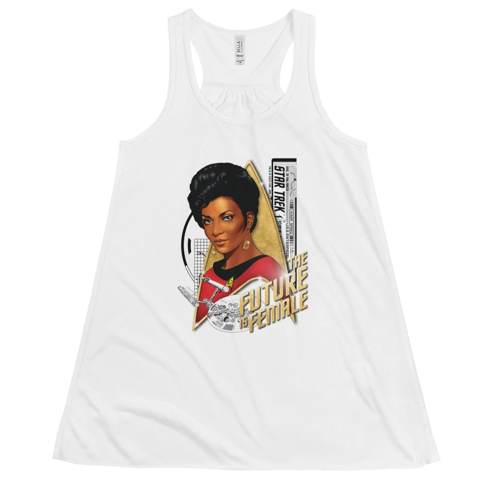 Star Trek: The Original Series Uhura The Future Is Female Women's Flowy Racerback Tank Top 3 Star Trek: The Original Series Uhura The Future Is Female Women's Flowy Racerback Tank Top