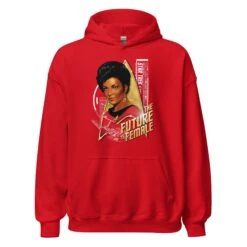 Star Trek: The Original Series Uhura The Future Is Female Hooded Sweatshirt 10 Star Trek: The Original Series Uhura The Future Is Female Hooded Sweatshirt -T-shirt Store ST UHURA2 80 100861 RED MF