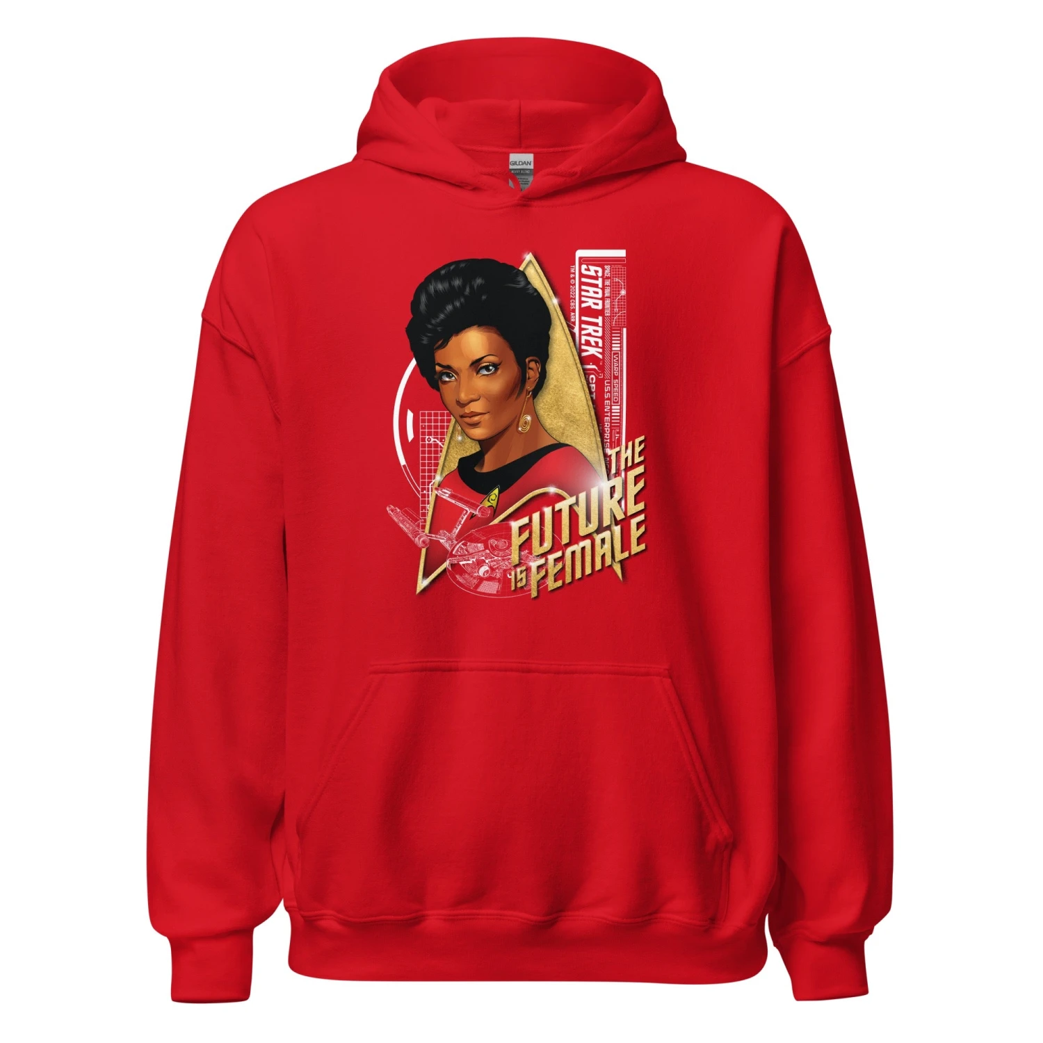 Star Trek: The Original Series Uhura The Future Is Female Hooded Sweatshirt 6 Star Trek: The Original Series Uhura The Future Is Female Hooded Sweatshirt - Image 4
