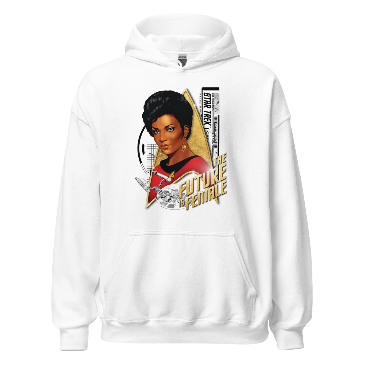 Star Trek: The Original Series Uhura The Future Is Female Hooded Sweatshirt 7 Star Trek: The Original Series Uhura The Future Is Female Hooded Sweatshirt - Image 5