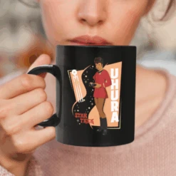 Star Trek: The Original Series Uhura Black Mug -T-shirt Store ST Uhura 11ozBlackMug 1000x1000 1
