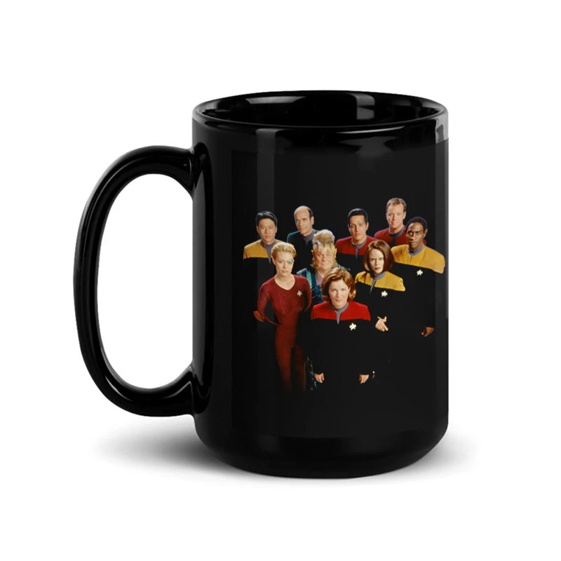 Star Trek: Voyager 25 Gold Crew 2 Black Mug 5 Star Trek: Voyager 25 Gold Crew 2 Black Mug - Image 3