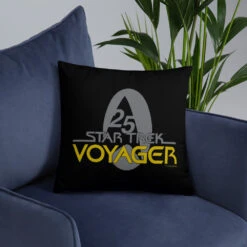 Star Trek: Voyager 25 Schematic Pillow 16" X 16" -T-shirt Store ST V S26 Pillow 16x16 Mockup2