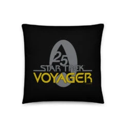 Star Trek: Voyager 25 Schematic Pillow 16" X 16" -T-shirt Store ST V S26 Pillow 16x16 Mockup Back