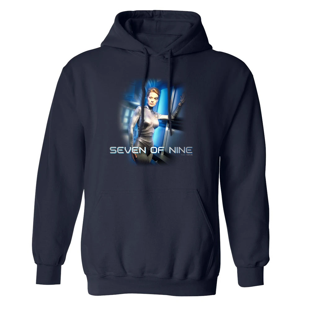 Star Trek: Voyager Seven Of Nine Fleece Hooded Sweatshirt 3 Star Trek: Voyager Seven Of Nine Fleece Hooded Sweatshirt