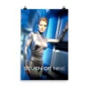 Star Trek: Voyager Seven Of Nine Satin Poster -T-shirt Store ST V SONH Poster Mockup