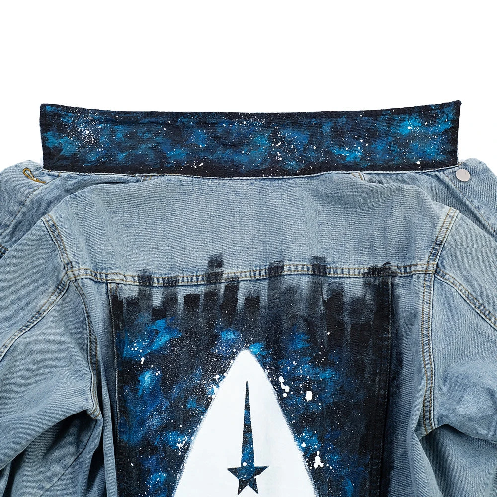 Star Trek Delta Hand-Painted Denim Jacket By Wren + Glory 4 Star Trek Delta Hand-Painted Denim Jacket By Wren + Glory - Image 2