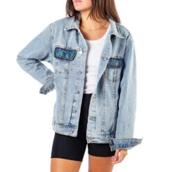 Star Trek Delta Hand-Painted Denim Jacket By Wren + Glory 19 Star Trek Delta Hand-Painted Denim Jacket By Wren + Glory -T-shirt Store STARTREK WGJ 51 MF6