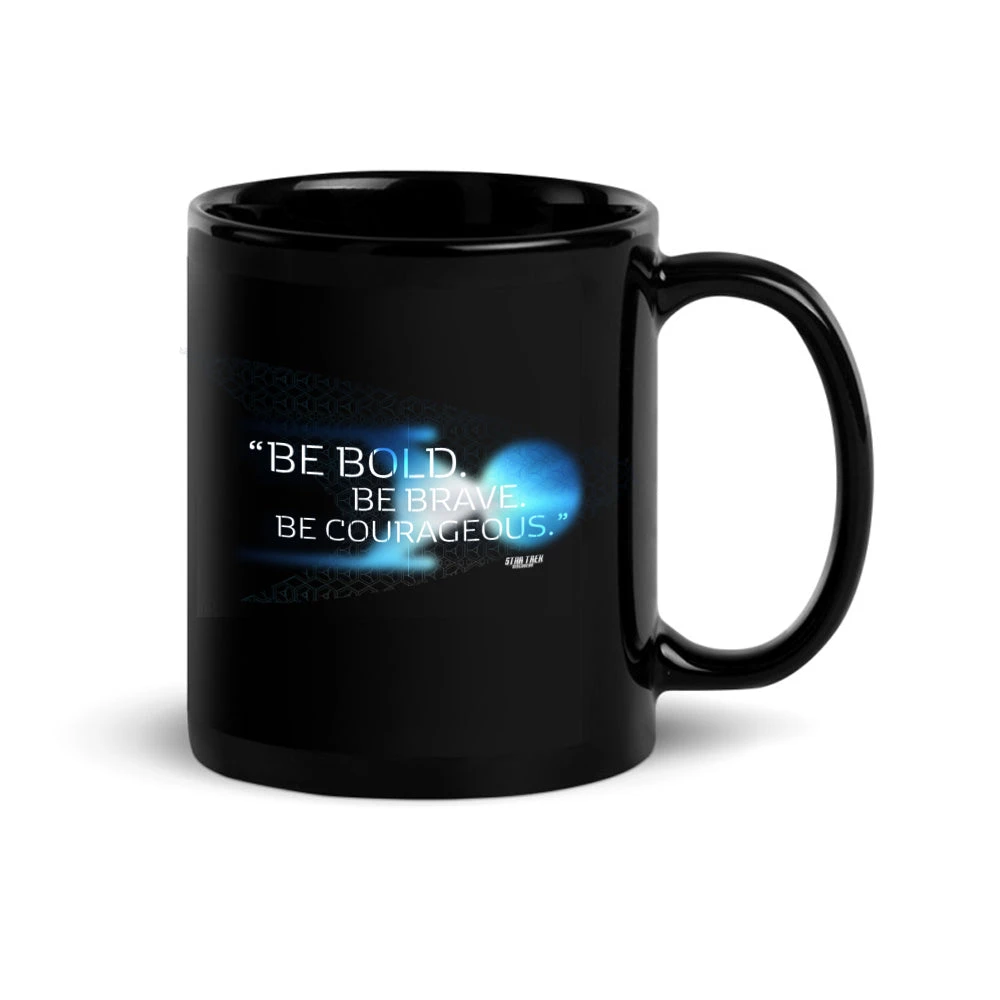 Star Trek: Discovery Be Bold. Be Brave. Be Courageous. Black 11 Oz Mug 3 Star Trek: Discovery Be Bold. Be Brave. Be Courageous. Black 11 Oz Mug