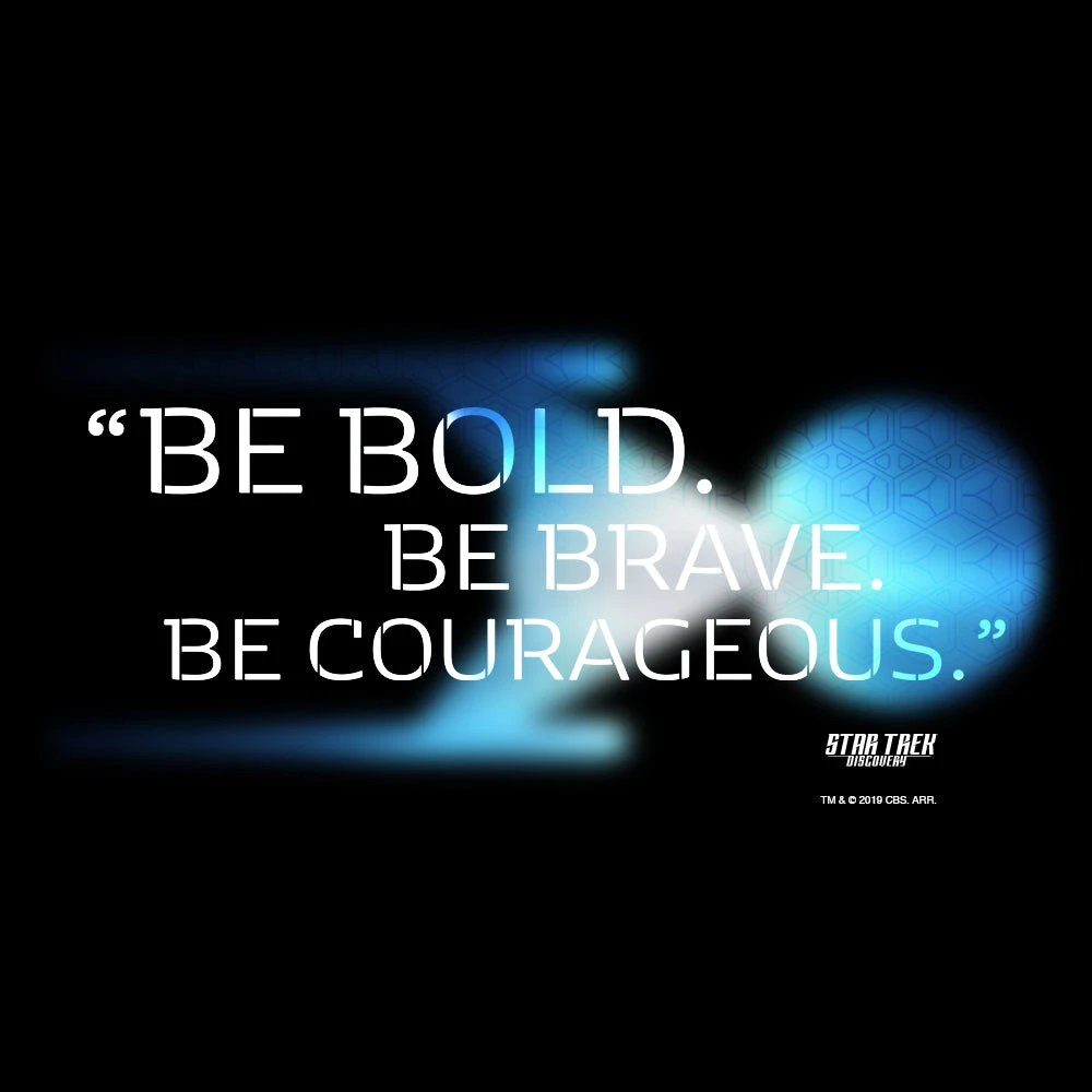 Star Trek: Discovery Be Bold. Be Brave. Be Courageous. Black 11 Oz Mug 4 Star Trek: Discovery Be Bold. Be Brave. Be Courageous. Black 11 Oz Mug - Image 2