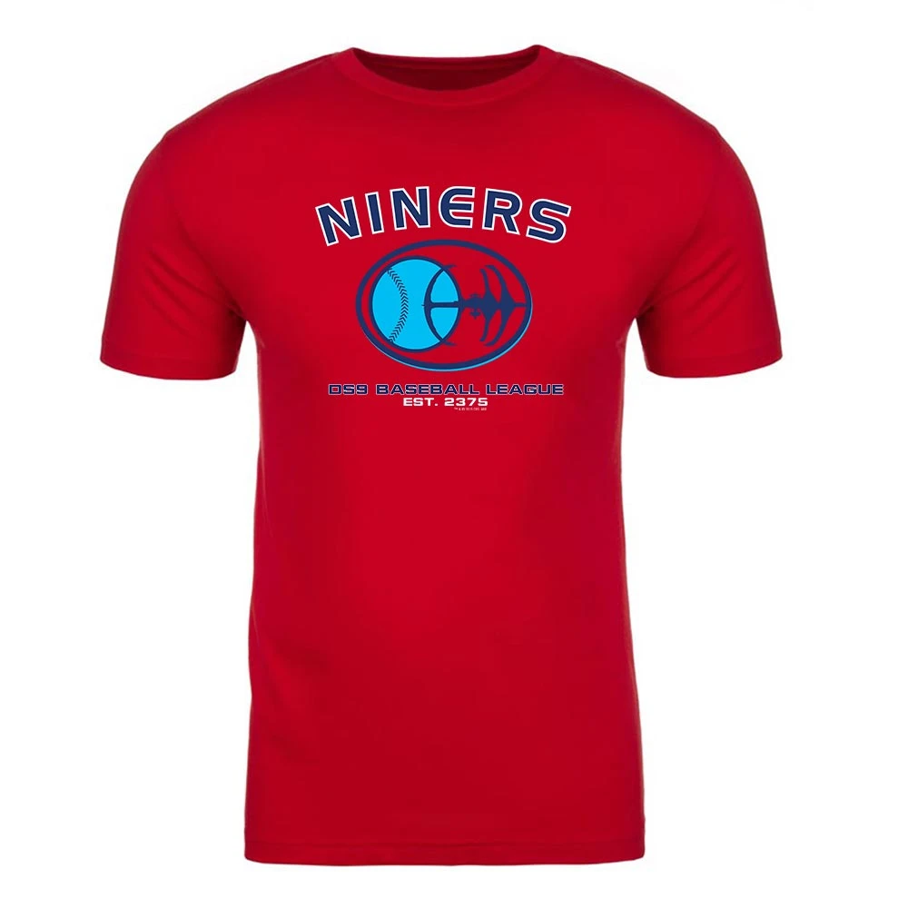 Star Trek: Deep Space Nine Niners Baseball Adult Short Sleeve T-Shirt 3 Star Trek: Deep Space Nine Niners Baseball Adult Short Sleeve T-Shirt