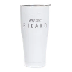 Star Trek: Picard Logo Laser Engraved SIC Tumbler -T-shirt Store StarTrek Picard Logo SIC 30ozTumbler Mockup White