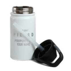 Star Trek: Picard Property Of Personalized Laser Engraved SIC Water Bottle 10 Star Trek: Picard Property Of Personalized Laser Engraved SIC Water Bottle -T-shirt Store StarTrek Picard Personalized Logo SIC LIL 12ozBottle Mockup White TopOff