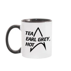 Star Trek: The Next Generation Tea Earl Grey Hot 11 Oz Two-Tone Mug -T-shirt Store StarTrek Picard 11ozMug21132 00110 White Black Image01