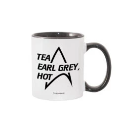 Star Trek: The Next Generation Tea Earl Grey Hot 11 Oz Two-Tone Mug -T-shirt Store StarTrek Picard 11ozMug21132 00110 White Black Image02