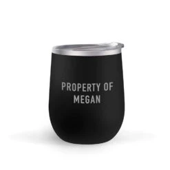 Star Trek: Picard Property Of Personalized Double Sided 12 Oz Stainless Steel Wine Tumbler -T-shirt Store StarTrek Picard 12ozWineTumbler 00010 Black Side02