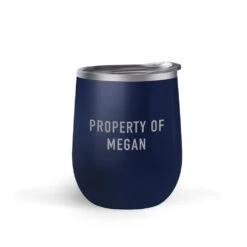 Star Trek: Picard Property Of Personalized Double Sided 12 Oz Stainless Steel Wine Tumbler -T-shirt Store StarTrek Picard 12ozWineTumbler 00010 MidnightBlue Side02