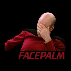 Star Trek: The Next Generation Facepalm 15 Oz Black Mug -T-shirt Store StarTrek Picard 15ozBlackMug21531 1 00104 Black RO